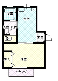 間取り図（２０２号）